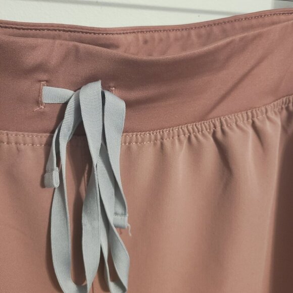 FIGS | Women's Pink Scrubs Pants With Gray Drawstring Ties (Size 3XL Petite) - Picture 6 of 13
